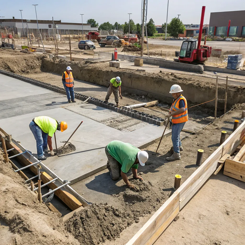 Laying foundation